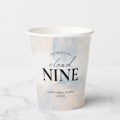 幸せいっぱいの ブライダルシャワーの 夢のようなパステルカラーの空 紙コップ (裏面)