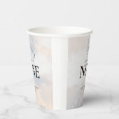 幸せいっぱいの ブライダルシャワーの 夢のようなパステルカラーの空 紙コップ (右)