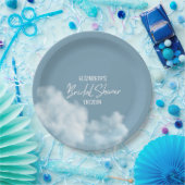 幸せいっぱい おしゃれな ブライダルシャワーパーティー 夢のような ペーパープレート (パーティー)