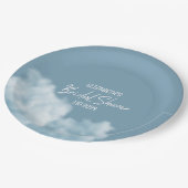 幸せいっぱい エレガントな ブライダルシャワーパーティー 夢のような ペーパープレート (アングル)