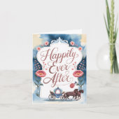 幸せいっぱい　結婚おめでとう　ウェディングカード サンキューカード (正面)