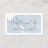 幸せいっぱい 青空 ブライダルシャワー レシピリクエスト エンクロージャーカード (正面)