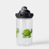 幸せおもしろいな亀の漫画 ウォーターボトル (背面)