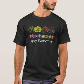 幸せおもしろいな全てのaxolotls季節すべて tシャツ
