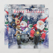 幸せおもしろいな友達とのクリスマスカード シーズンカード (正面/裏面)