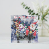 幸せおもしろいな友達とのクリスマスカード シーズンカード (スタンド正面)