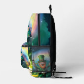 幸せおもしろいな売春婦 プリントバックパック (右)