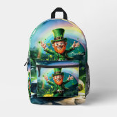 幸せおもしろいな売春婦 プリントバックパック (正面)