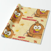 幸せおもしろいな感謝祭 ラッピングペーパー (アンロールド)