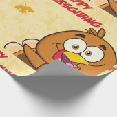 幸せおもしろいな感謝祭 ラッピングペーパー