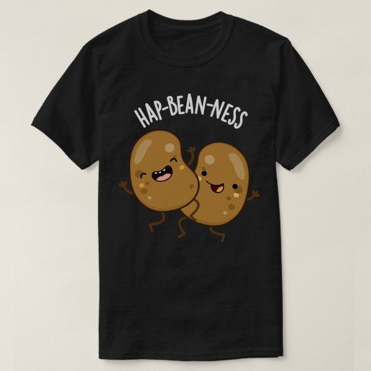 幸せおもしろい豆パン1 Tシャツ (デザイン正面)