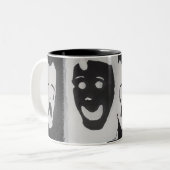 幸せおよび悲しいです ツートーンマグカップ (正面左)