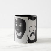 幸せおよび悲しいです ツートーンマグカップ (中央)