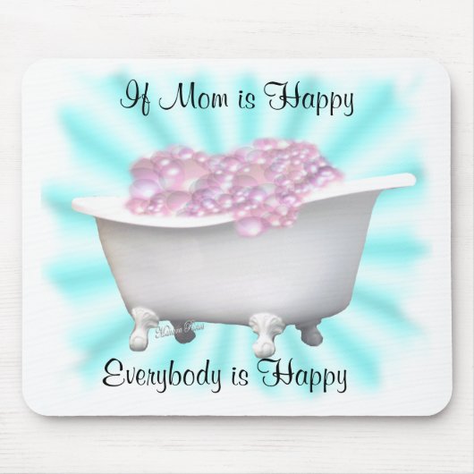 幸せお母さんカスタマイズ マウスパッド (正面)