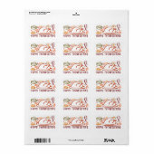 幸せお洒落な感謝祭の友情ステッカー ラベル (フルシート)