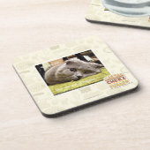 幸せからの幸せな猫、 コースター (左側)