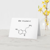 幸せがあって下さい! セロトニンの挨拶状 カード (黄色い花)