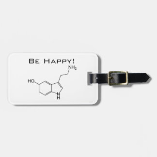 幸せがあって下さい! セロトニンの荷物のラベル ラゲッジタグ