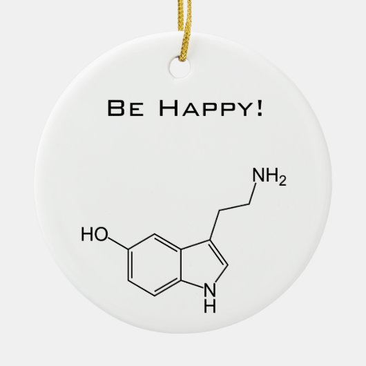 幸せがあって下さい! セロトニン セラミックオーナメント (正面)