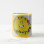 幸せがあって下さい ツートーンマグカップ (中央)