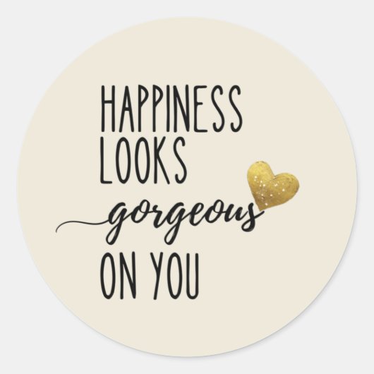 幸せがあなたに似合う ラウンドシール (正面)