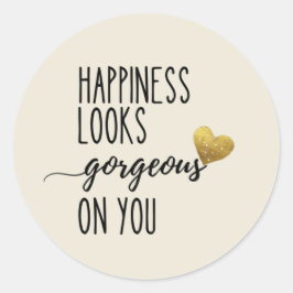 幸せがあなたに似合う ラウンドシール