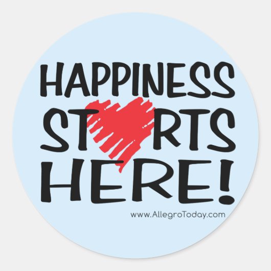 幸せがここから始まる! ラウンドシール (正面)