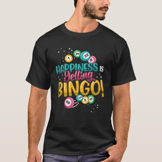 幸せがビンゴを叫んでいる1 Tシャツ (正面)