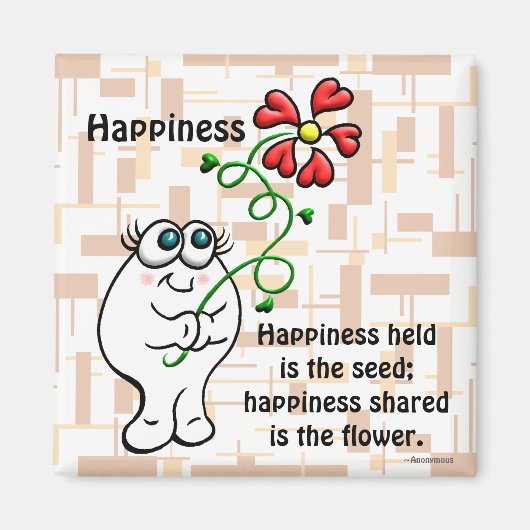 幸せが共有される花 マグネット (正面)