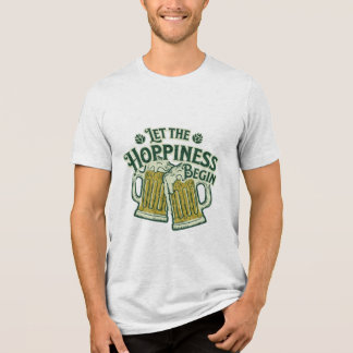 幸せが始まおもしろいる聖パトリックの日 トライブレンドTシャツ