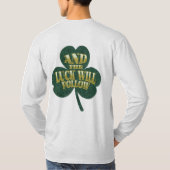 幸せが始まおもしろいる聖パトリックの日 Tシャツ (裏面)