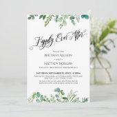 幸せが永遠に続く ユーカリのグリーンが迎える レセプション 招待状 (スタンド正面)