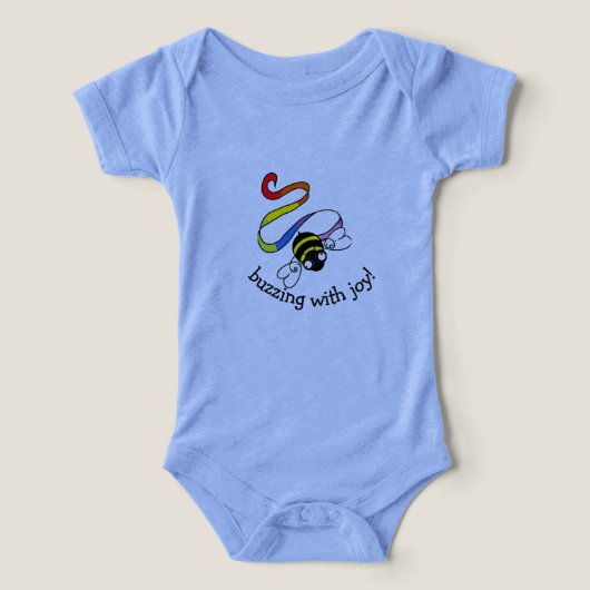 幸せが溢れてくる!ベビーTシャツ (デザイン正面)