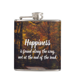 幸せが見つかる道のカスタム写真 フラスク
