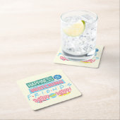 幸せが見守るFRIENDS™ Again & Again スクエアペーパーコースター (インサイチュ)