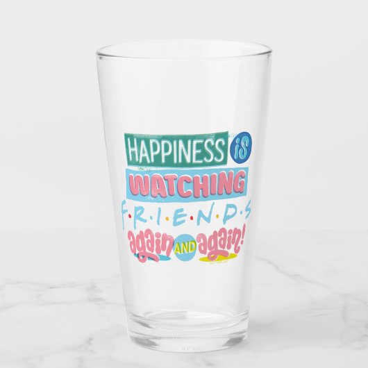 幸せが見守るFRIENDS™ Again & Again タンブラーグラス (正面)
