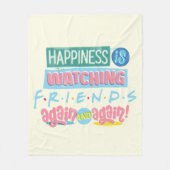 幸せが見守るFRIENDS™ Again & Again フリースブランケット (正面)
