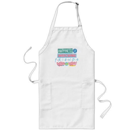 幸せが見守るFRIENDS™ Again & Again ロングエプロン (正面)