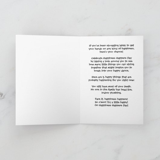 幸せが訪威厳があるれる8日目スマイリーフェイス シーズンカード (内部)