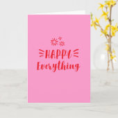 幸せすべてのクリスマスカード カード (黄色い花)