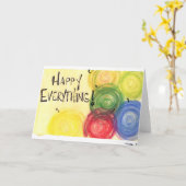 幸せすべて カード (黄色い花)