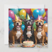 幸せそうなホッとした誕生日、Bdayカード カード (裏面)