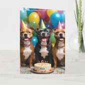 幸せそうなホッとした誕生日、Bdayカード カード (裏面)