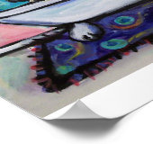 幸せそうな笑顔のプリン風呂 ポスター (角)