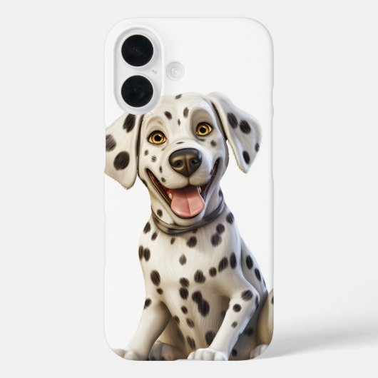 幸せそうな顔のダルメシアン仔犬 Case-Mate iPhoneケース (裏面)