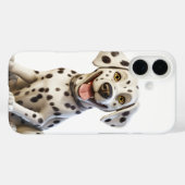 幸せそうな顔のダルメシアン仔犬 Case-Mate iPhoneケース (裏面 (横))