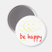 幸せそうな顔をする マグネット (正面/裏面)