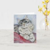 幸せそうに カード (黄色い花)