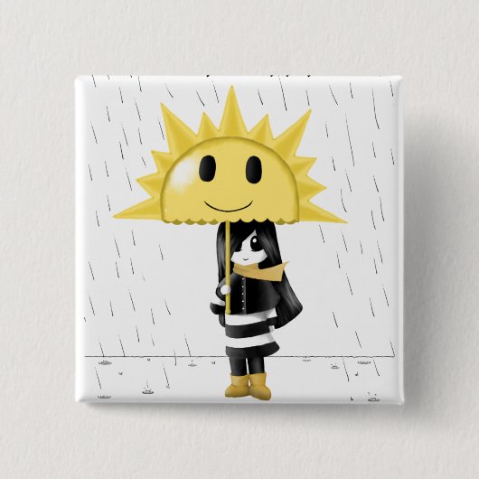 幸せだけ 缶バッジ (正面)