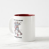 幸せであなたのハートを占める（解剖学的） ツートーンマグカップ (正面左)